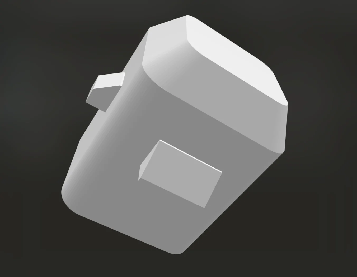 3D rendering of the replacement seat button post